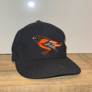 VTG Baltimore Orioles Diamond Collection New Era Wool Fitted Hat 7 1/2 USA Made